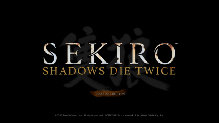 Sekiro: Shadows Die Twice Title Screen